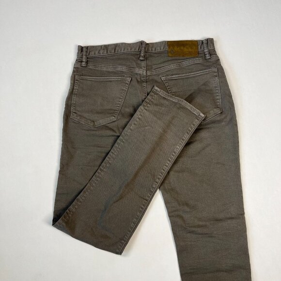 NWT Todd Snyder SLIM FIT 5-POCKET CHINO Denim Jeans Mens 32x32 MOSS - Picture 7 of 13